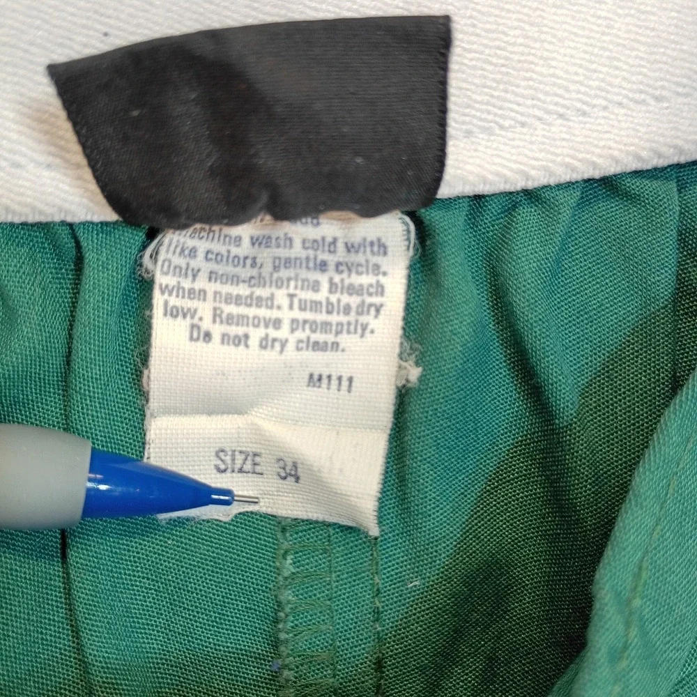 Vintage Jantzen Mens 34 Green Tennis Shorts USA Made 3